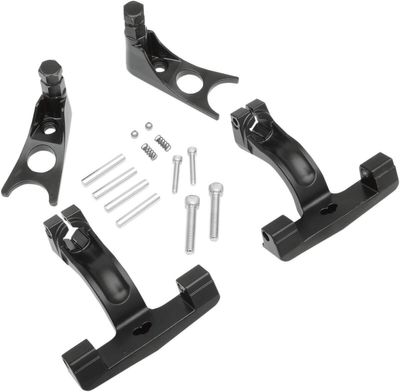Monteringssats fotplatta Drag Specialties passagerare svart Softail 01-14