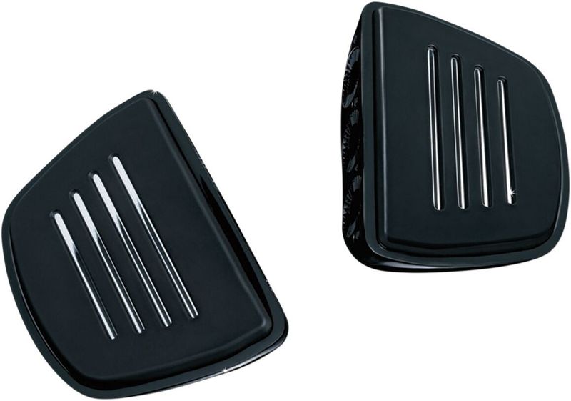 Fotplatta Kuryakyn Premium Mini Boards utan adaptrar blank svart KUR7579