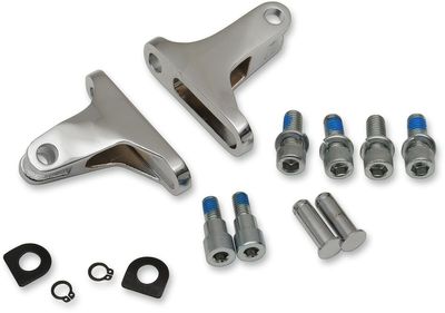 Monteringssats fotpinne Drag Specialties kort passagerare Touring 93-24 krom