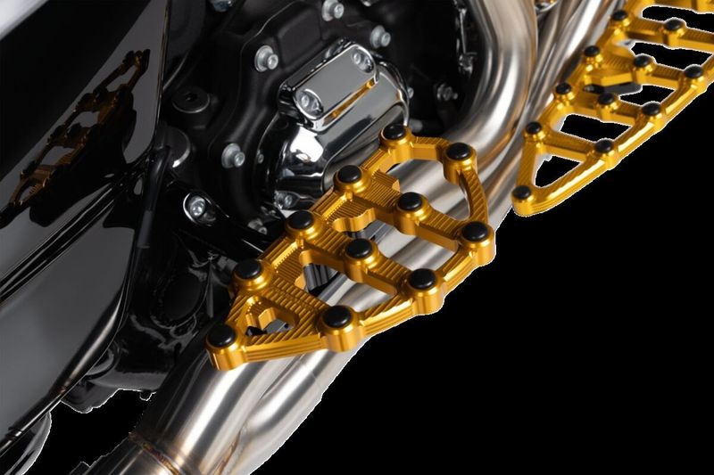 Fotplattor Arlen Ness MX billet H-D 83-24 guld