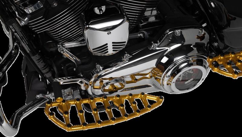 Fotplattor Arlen Ness MX billet H-D 83-24 guld