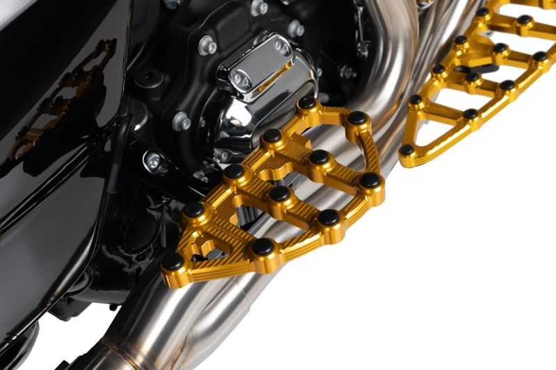Fotplattor Arlen Ness MX Pas billet H-D 83-24 guld