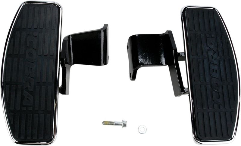 Fotplatta Cobra krom Honda 04-19