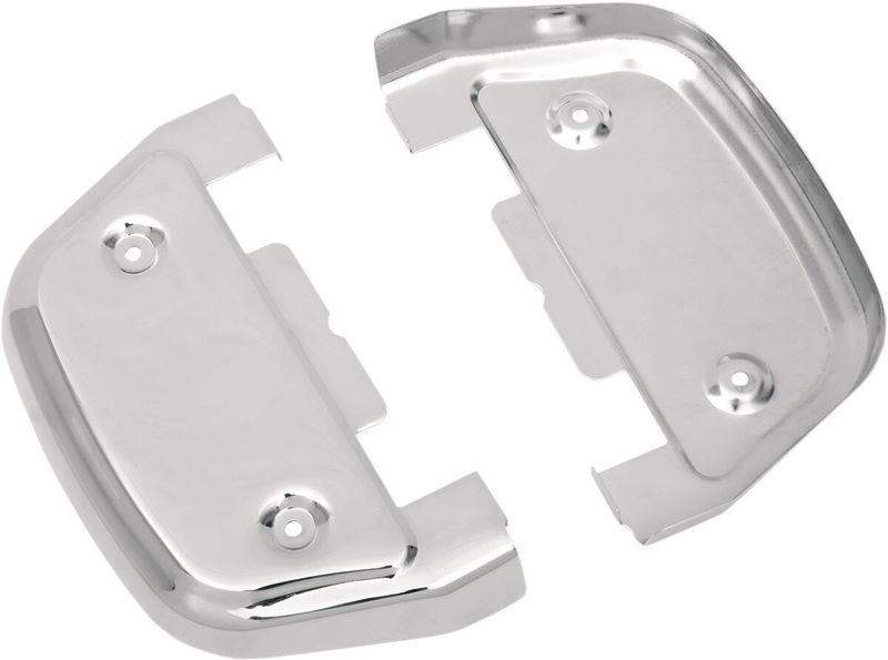 Kåpor fotplatta Drag Specialties passagerare krom H-D 87-24