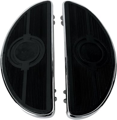 Fotplattor Drag Specialties Half-moon krom H-D 80-24 17-0418L