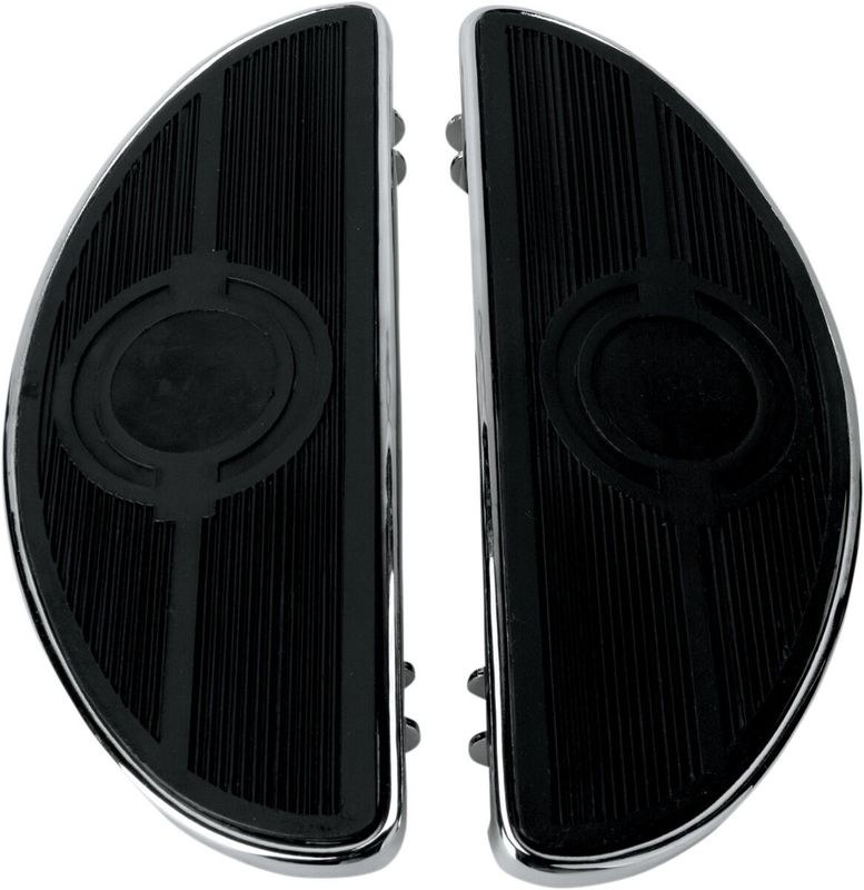 Fotplattor Drag Specialties Half-moon krom H-D 80-24 17-0418L