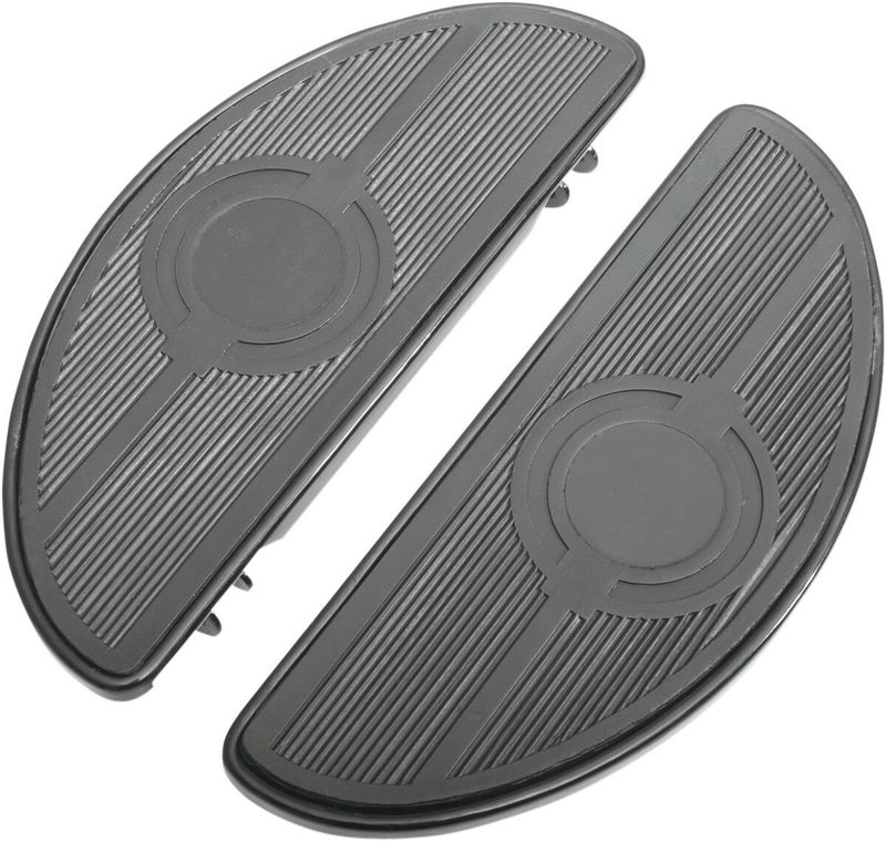 Fotplattor Drag Specialties Half-moon svart H-D 80-24 17-0418LB