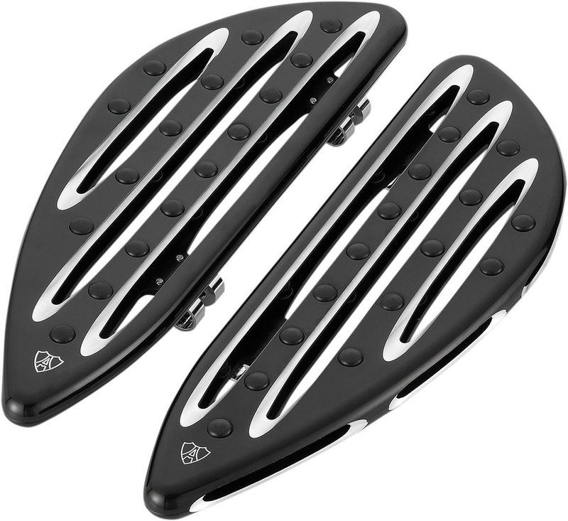 Fotplattor Arlen Ness Deep FL Softail 86-17 svart