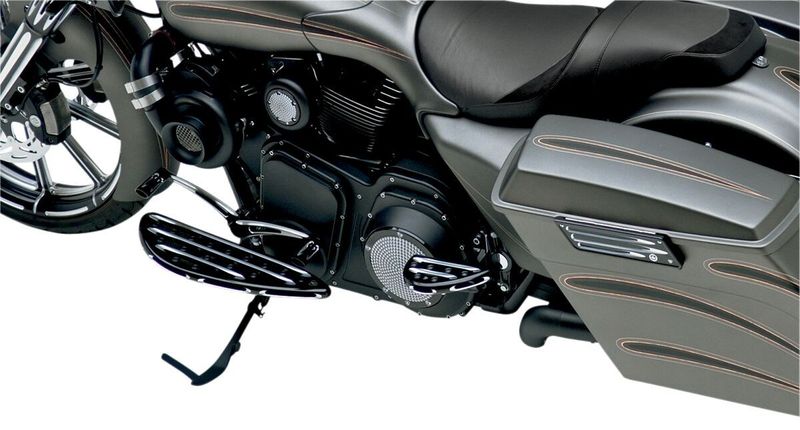 Fotplattor Arlen Ness Deep FL Softail 86-17 svart