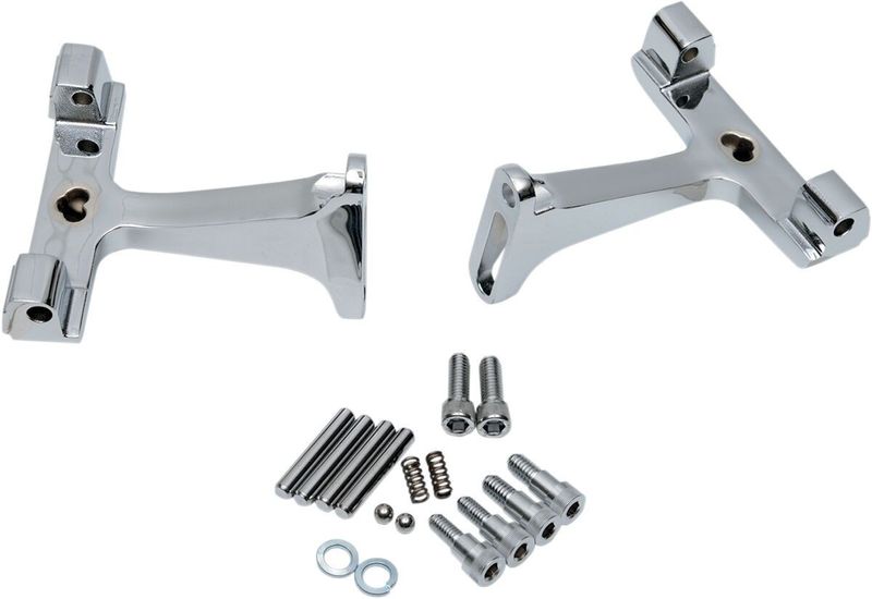 Fästen fotplatta Drag Specialties Dressers passagerare krom