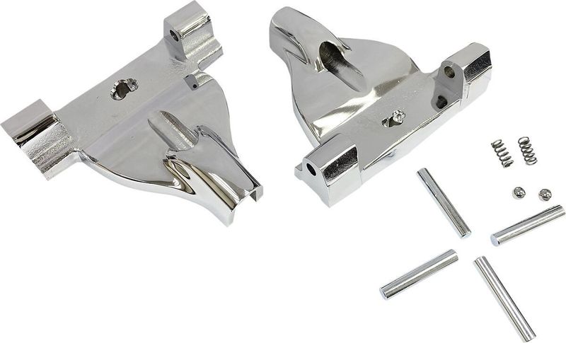 Fäste fotplatta Drag Specialties passagerare Softail 18-23 krom