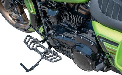 Fotplattor Kodlin Track svart anodiserad FL Softail 86-17