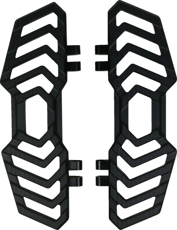 Fotplattor Kodlin Track svart anodiserad FL Softail 86-17