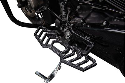 Fotplattor Kodlin Track svart anodiserad FL Softail 86-17