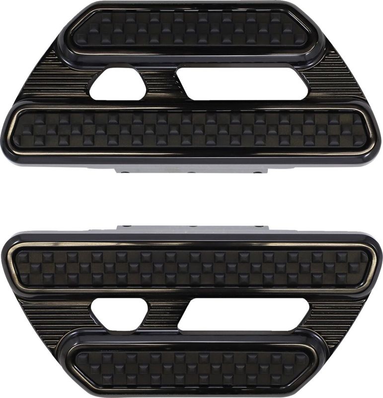 Fotplattor Arlen Ness Method All svart FLT/Touring 83-26 (2-pack)