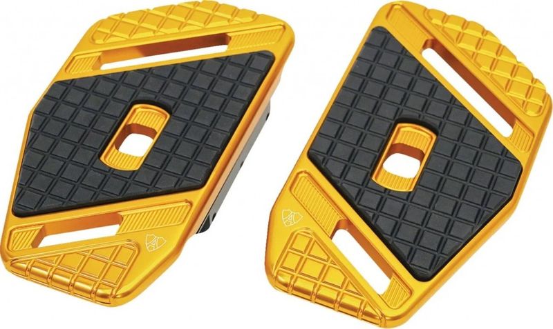 Fotplattor Arlen Ness SpeedLiner Passenger passagerare guld H-D 83-24
