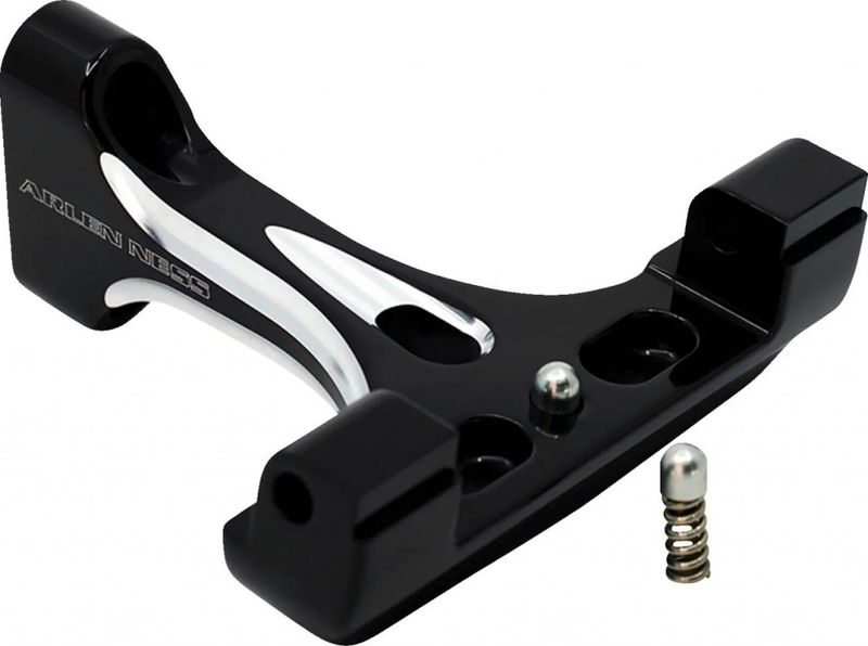 Fästen fotplatta Arlen Ness Passenger smidd passagerare Touring 93-24, Trike 14-21 svart