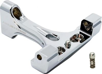 Fästen fotplatta Arlen Ness Passenger smidd passagerare Touring 93-24, Trike 14-21 krom