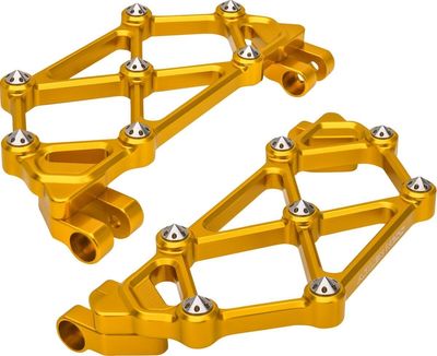 Fotplattor Arlen Ness Mini Front diamond förare H-D 83-24 guld