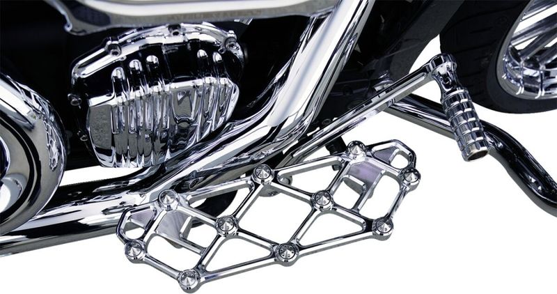 Fotplattor Arlen Ness diamond förare krom H-D 83-24