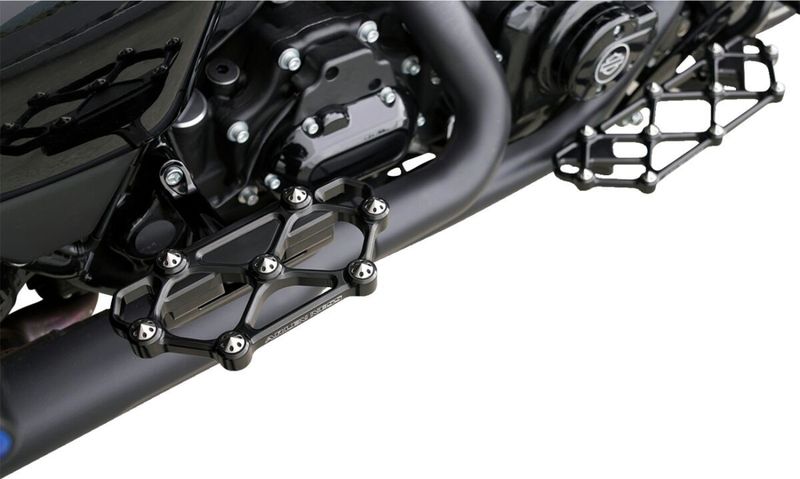 Fotplattor Arlen Ness diamond passagerare H-D 83-24 svart