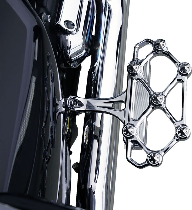 Fotplattor Arlen Ness diamond passagerare H-D 83-24 krom