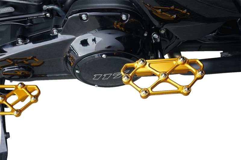 Fotplattor Arlen Ness diamond passagerare H-D 83-24 guld