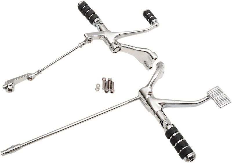 Framflyttade reglage Drag Specialties Standard Sportster 14-22 krom