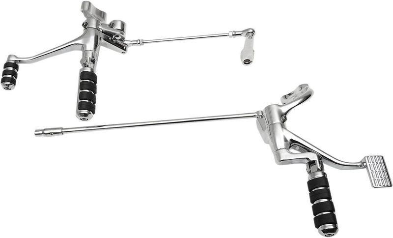 Framflyttade reglage Drag Specialties förlängd Sportster 14-22 krom