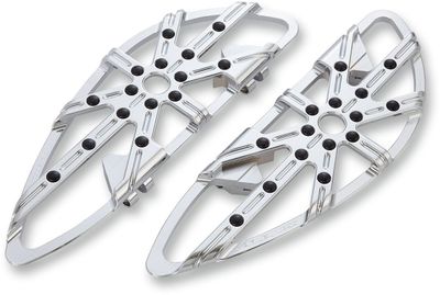 Fotplattor Arlen Ness 10-Gauge krom Rider FL Softail 86-17 m.fl.