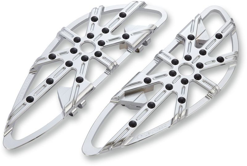 Fotplattor Arlen Ness 10-Gauge krom Rider FL Softail 86-17 m.fl.