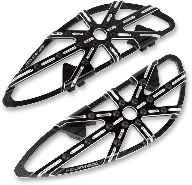 Fotplattor Arlen Ness 10-Gauge CC svart Rider FL Softail 86-17 m.fl.