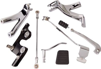 Framflyttade reglage Drag Specialties Softail 18-24 krom