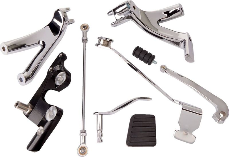 Framflyttade reglage Drag Specialties Softail 18-24 krom