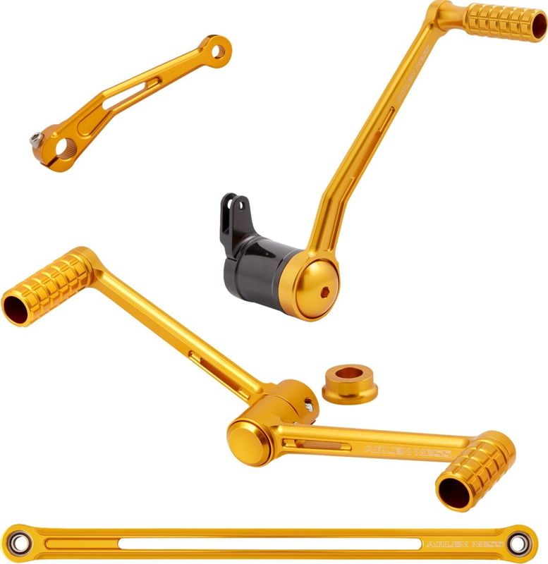Fotreglage Arlen Ness SpeedLiner guld Touring 00-24, Trike 14-21