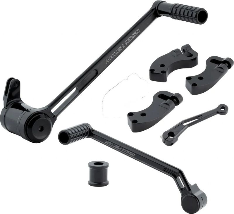 Fotreglage Arlen Ness 3" förlängd svart FLT/Touring with Ness