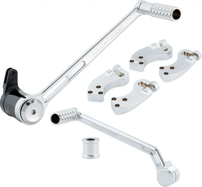 Fotreglage Arlen Ness 3" förlängd krom FLT/Touring with Ness