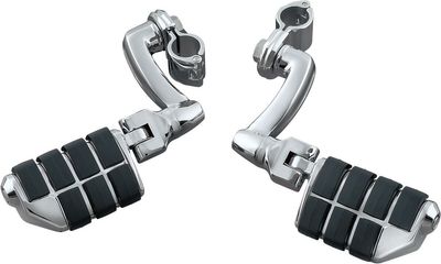 Motorvägspinnar Kuryakyn Longhorn Offset Dually Magnum snabbklammer 1"