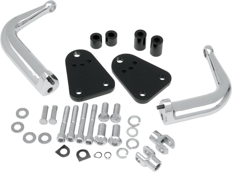 Fäste fotpinne Drag Specialties justerbar krom Sportster 04-22