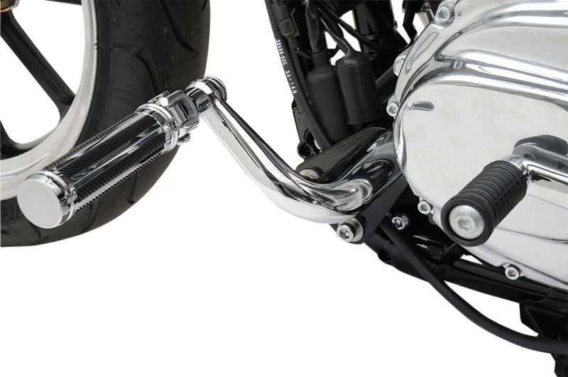 Fäste fotpinne Drag Specialties justerbar krom Sportster 04-22