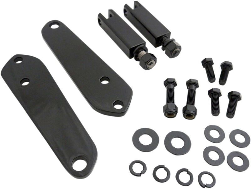 Störtbåge fäste fram Drag Specialties svart Dyna 91-15
