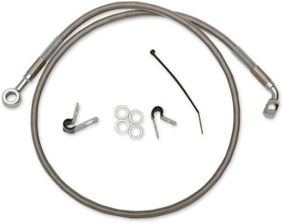 Bromsslangsats Drag Specialties rostfri stål fram Sportster 04-10