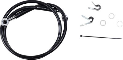 Bromsslangsats Drag Specialties rostfri svart vinyl stål Sportster 04-10