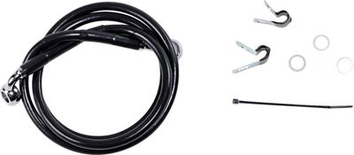 Bromsslangsats Drag Specialties rostfri svart vinyl stål Softail 99-07