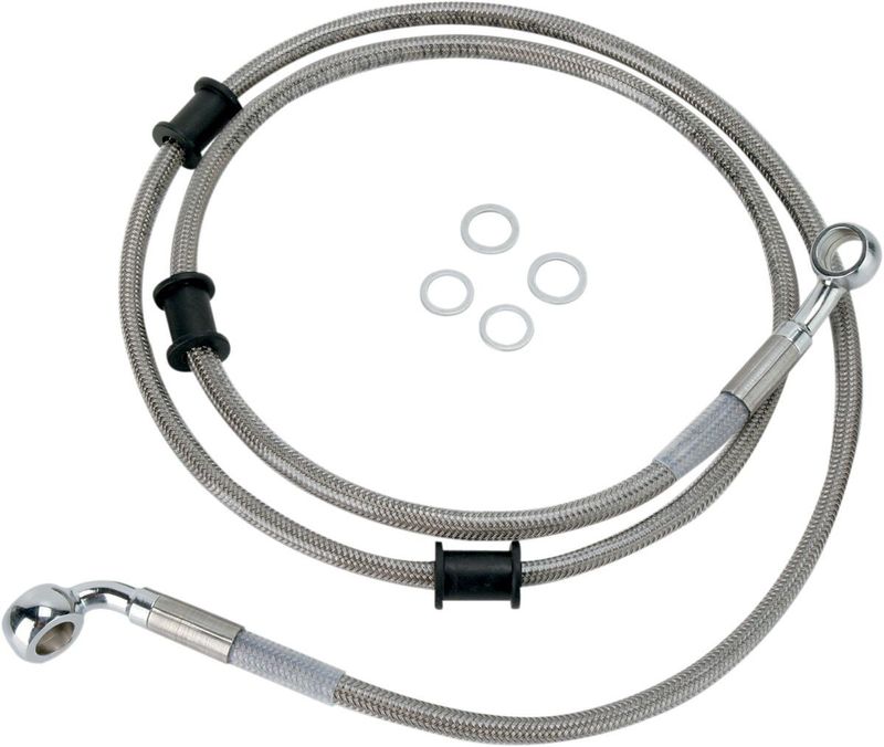 Bromsslangsats Drag Specialties Front rostfri stål Softail 08-11