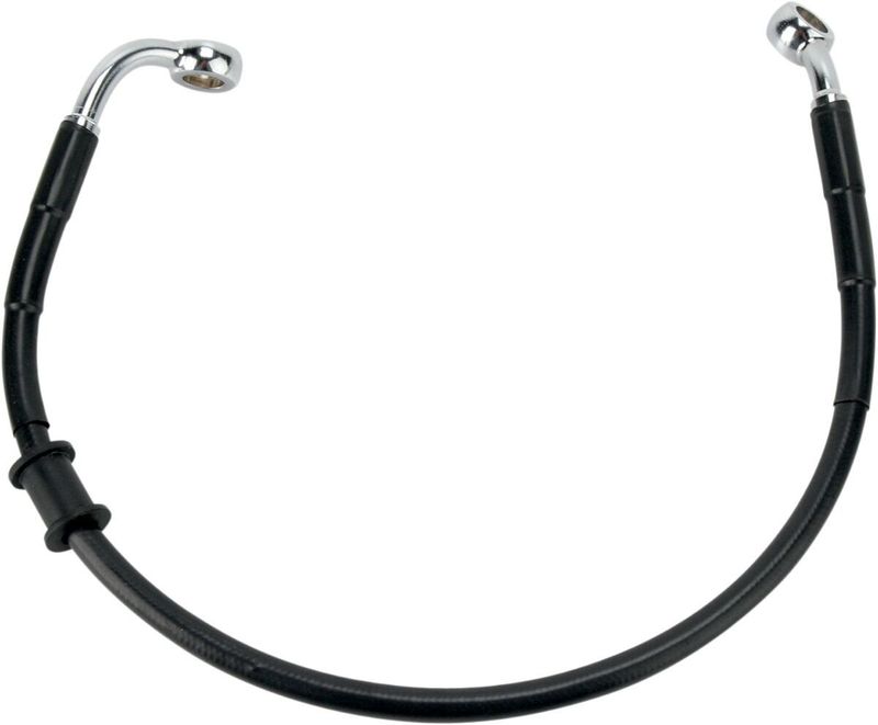 Bromsslangsats Drag Specialties Rear Fxd rostfri svart vinyl stål Dyna 08-15