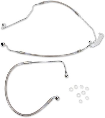 Bromsslangsats Drag Specialties Rear Abs rostfri stål Touring 09-13