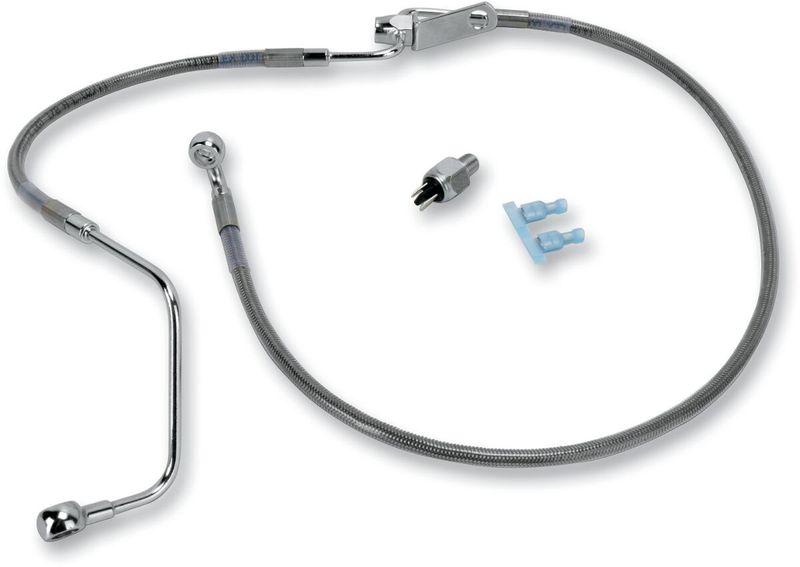 Bromsslangsats Drag Specialties Rear FX/FLST8-10SS rostfri stål Softail 08-11