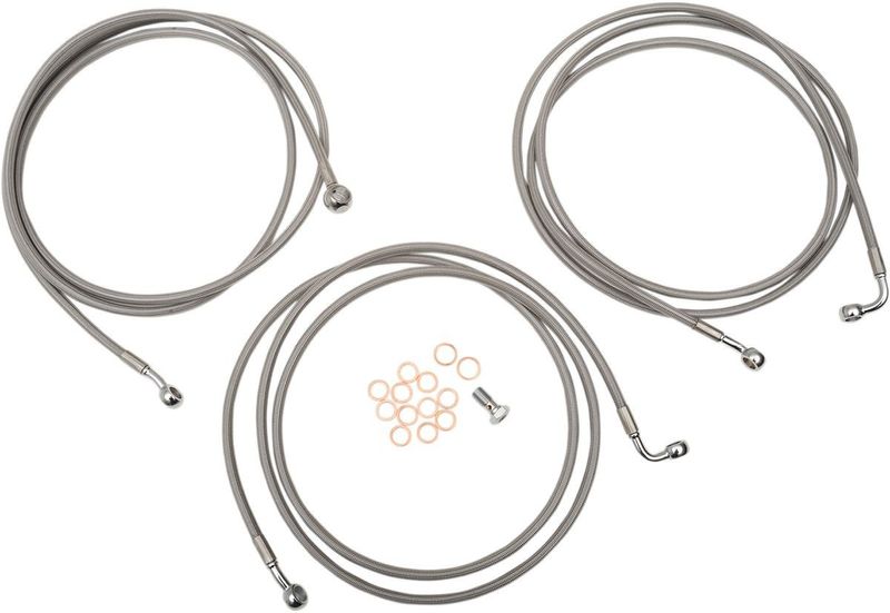 Bromsslangsats LA Choppers 18-20 BRKLINS18-20 rostfri Touring 14-20, Softail 14, Dyna 14