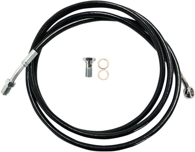 Vajer kopplingsslang LA Choppers 12-14 svart H-D 14-17